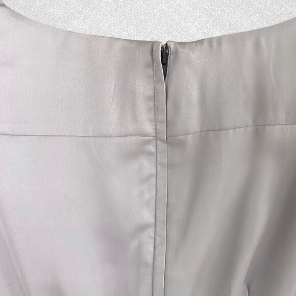 H&M Sleeveless Elastic Waist Dress Surplice V Neck Two Tone Gray Size 6 - Picture 3 of 8